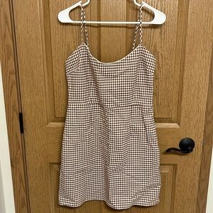 Urban Outfitters Brown Plaid Dress - Size L